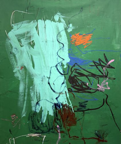 Green Terrain by Adriana Bernet, Painting for Sale on Select