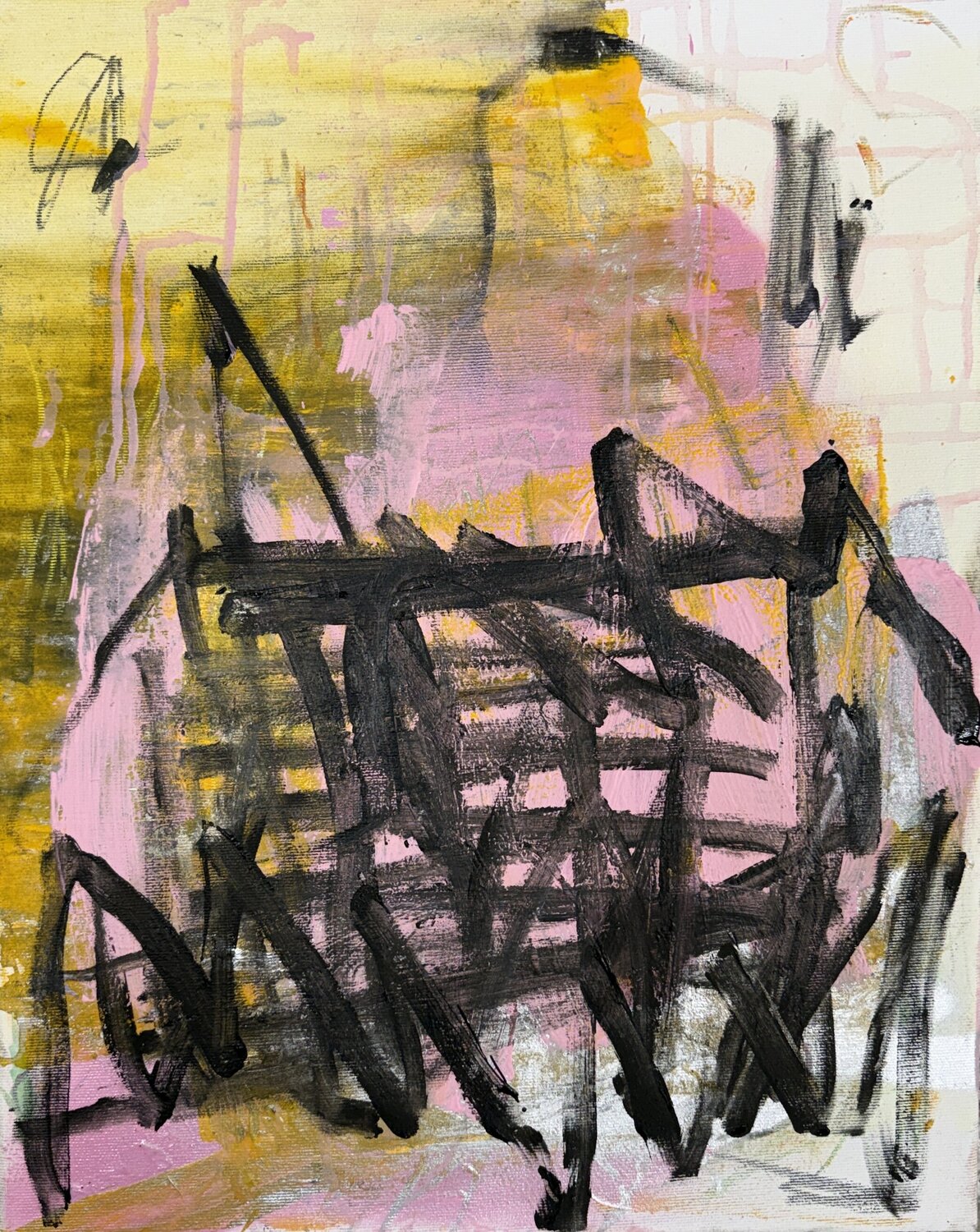 Pink Interval 4 Adriana Bernet Original painting for sale
