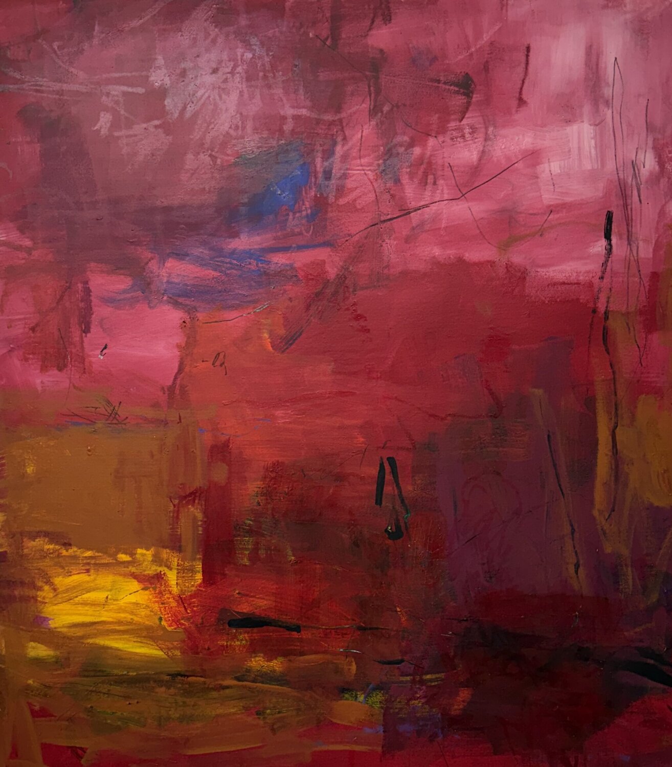 Rouge Adriana Bernet Original painting for sale