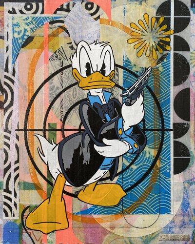 CROSSHAIR ATTITUDE by Christelle RIFFET (Cehere), Painting for Sale on Select