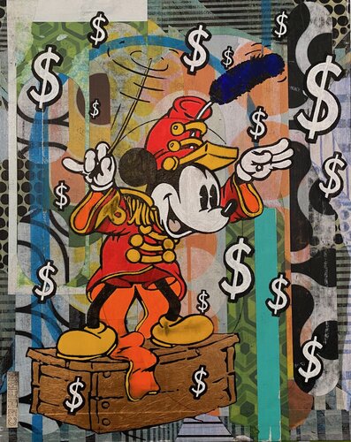 MONEY MAKES THE WORLD DANCE by Christelle RIFFET (Cehere), Painting for Sale on Select