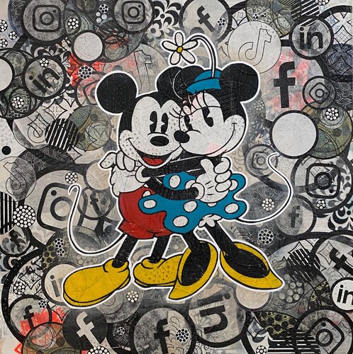 CONNECTED LOVE (WORN EDITION) by Christelle RIFFET (Cehere), Painting for Sale on Select