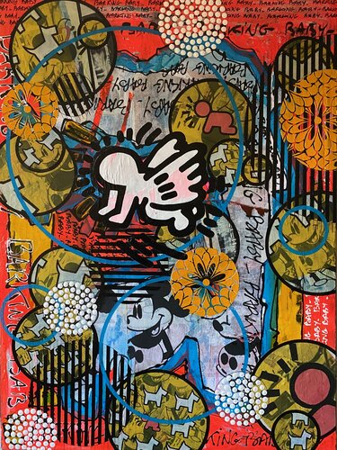 BARKING BABY by Christelle RIFFET (Cehere), Painting for Sale on Select
