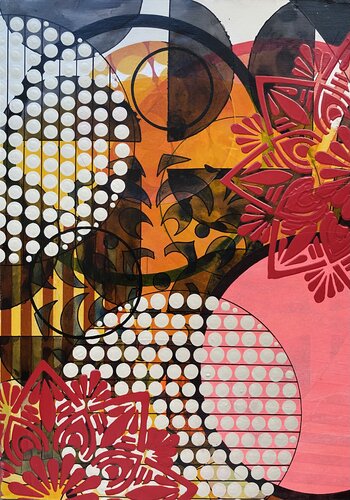 FRAGMENTS 09 — LAYERED CONSTELLATIONS by Christelle RIFFET (Cehere), Painting for Sale on Select