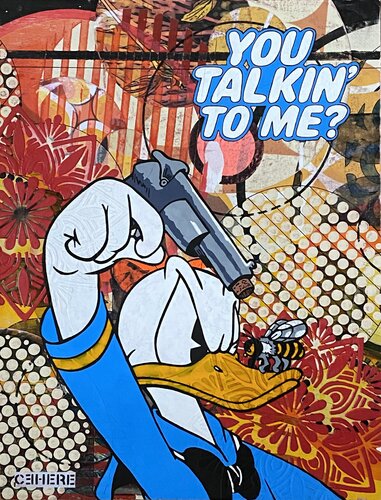 BUZZING FOR ATTENTION by Christelle RIFFET (Cehere), Painting for Sale on Select