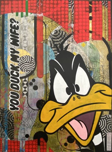 Raging duck von Christelle RIFFET (Cehere), Malerei kaufen auf Select