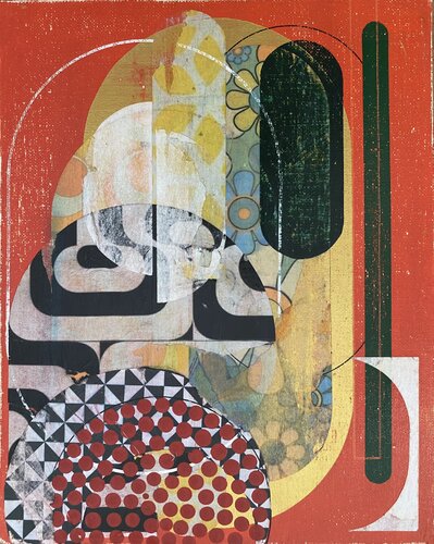 FRAGMENTED RHYTHMS by Christelle RIFFET (Cehere), Painting for Sale on Select