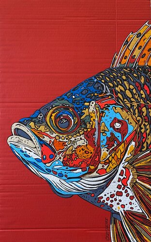 Wild Current by Christelle RIFFET (Cehere), Painting for Sale on Select