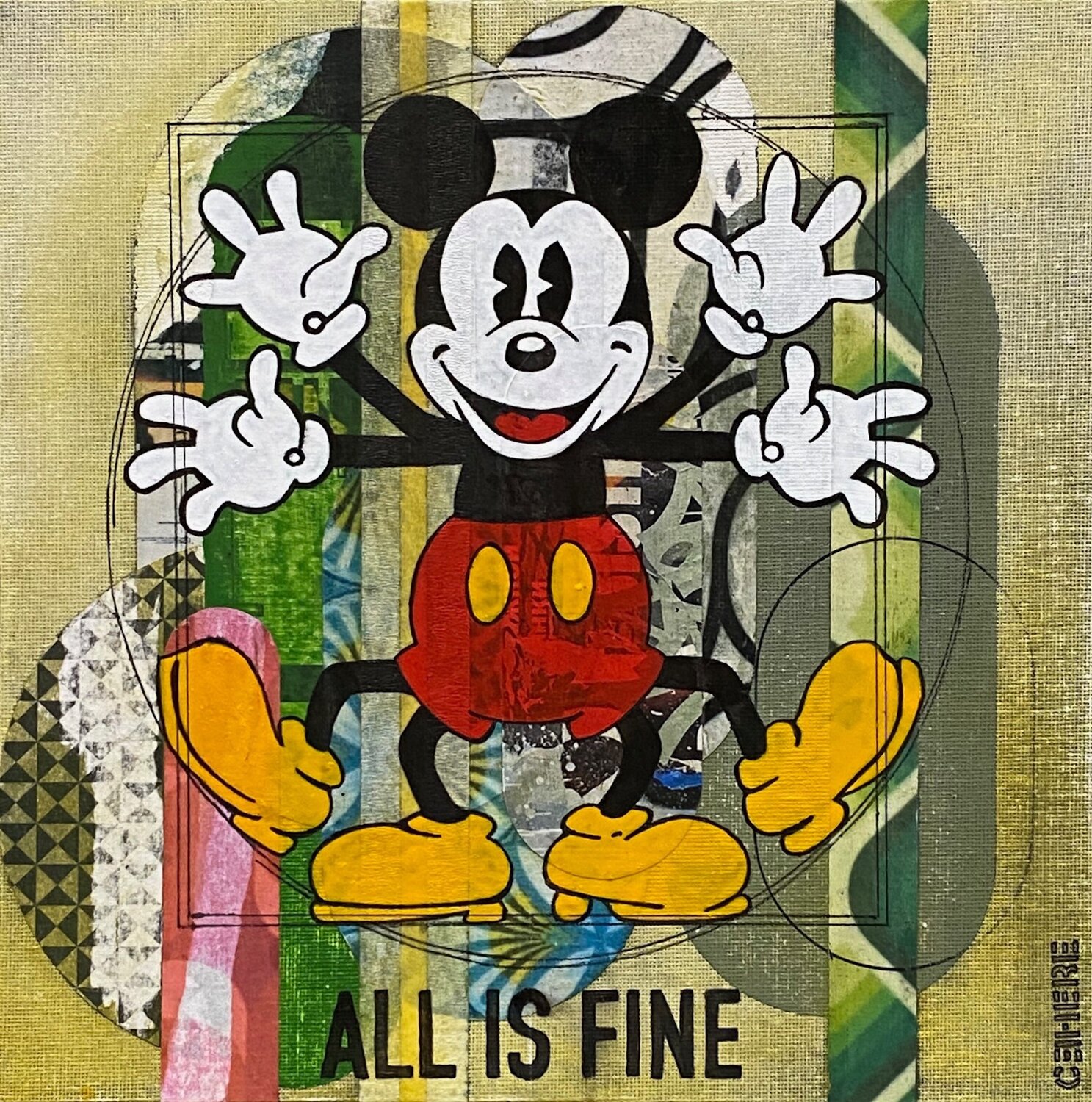 ALL IS FINE Christelle RIFFET (Cehere) Original painting for sale