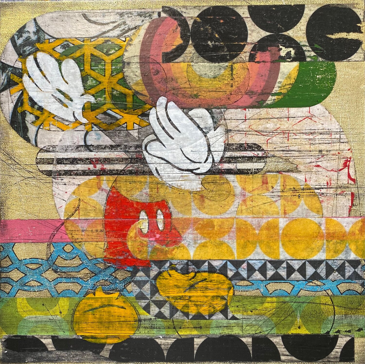FADED PLAY Christelle RIFFET (Cehere) Original painting for sale