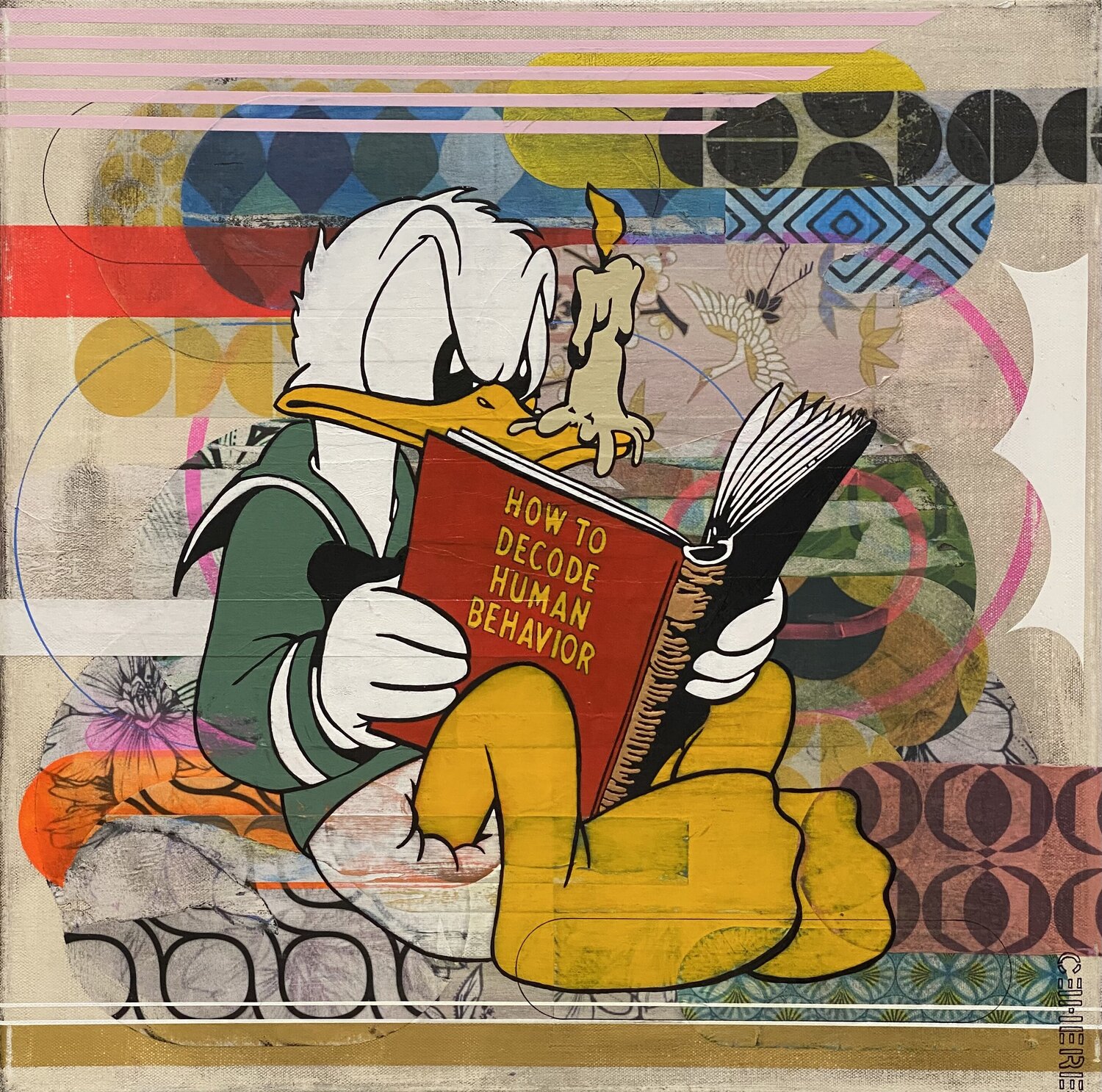 How to Read the Room Christelle RIFFET (Cehere) Original painting for sale