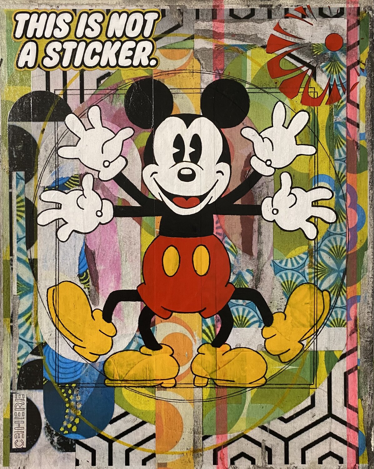 Not a Sticker Christelle RIFFET (Cehere) Original painting for sale