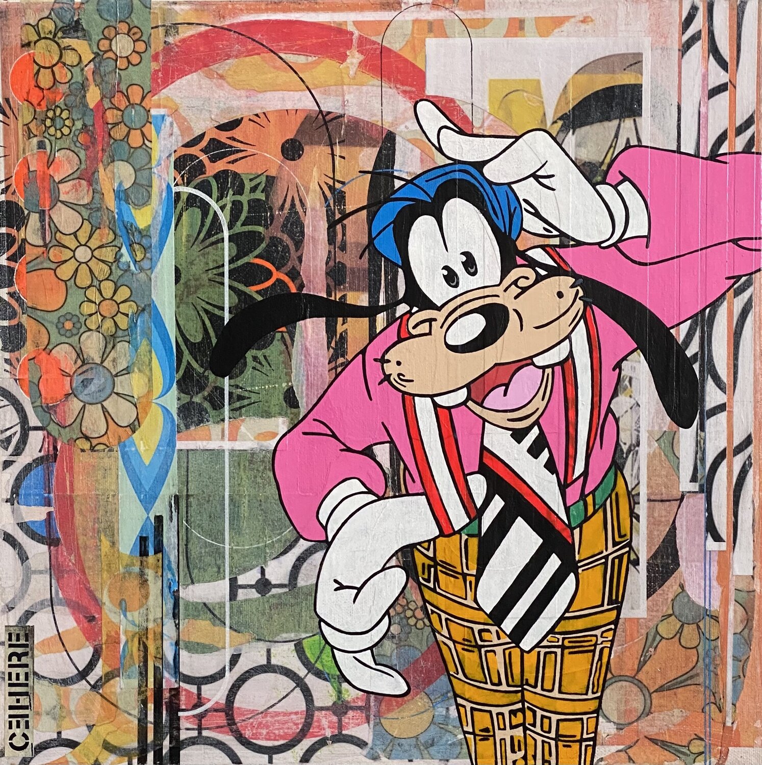 KEEP IT TOGETHER Christelle RIFFET (Cehere) Original painting for sale