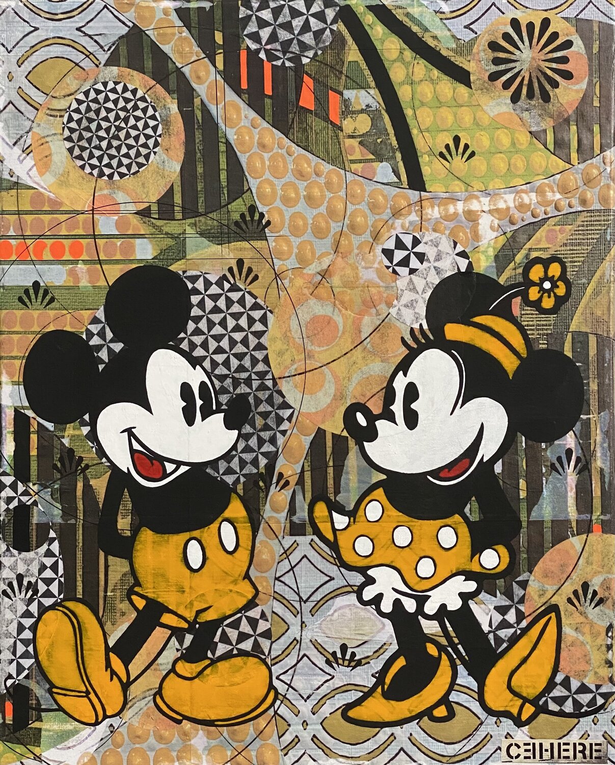 Fragments of Us Christelle RIFFET (Cehere) Original painting for sale