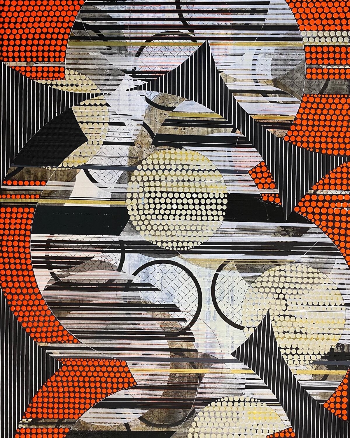 CHROMATIC INTERFERENCE Christelle RIFFET (Cehere) Original painting for sale