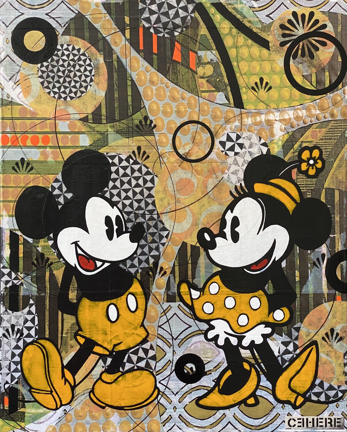 FRAGMENTS OF US Christelle RIFFET (Cehere) Original painting for sale