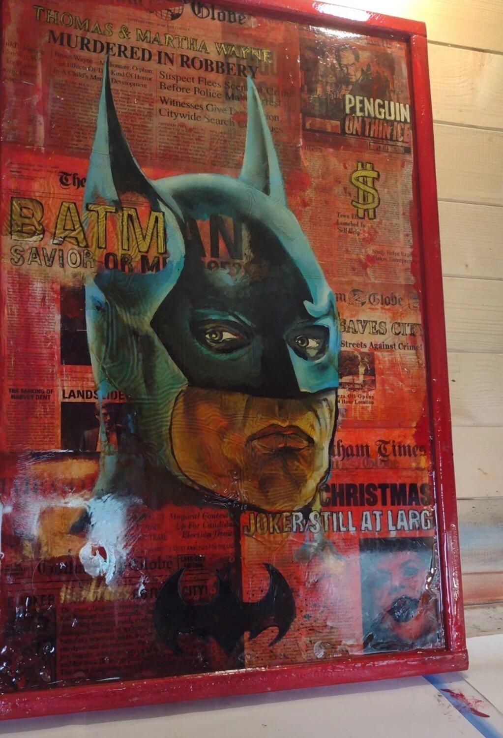 The Batman (tim burton) Daniele Bianchi Original painting for sale