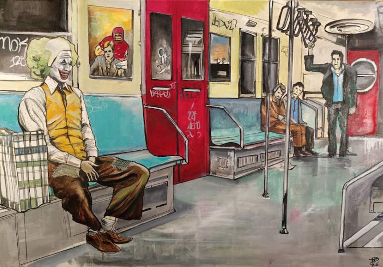 the joker Daniele Bianchi Original painting for sale