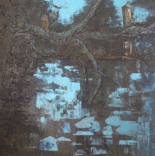 Night Owl by Antoine Khanji, Painting for Sale on Select
