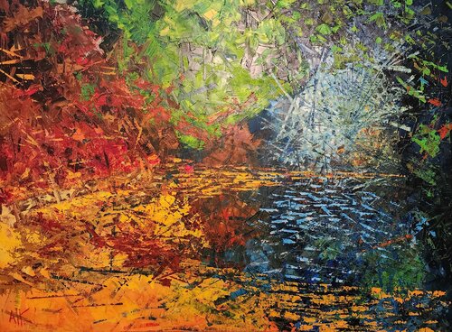 Massawippi river by Antoine Khanji, Painting for Sale on Select
