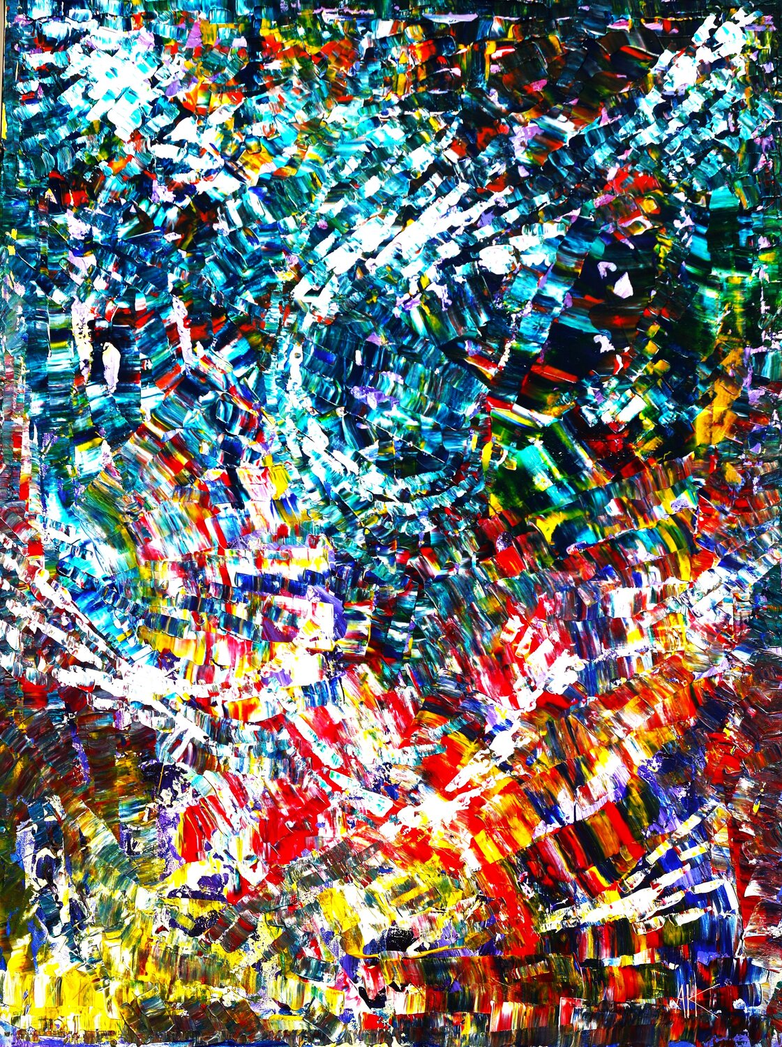 Kaleidoscope Antoine Khanji Original painting for sale
