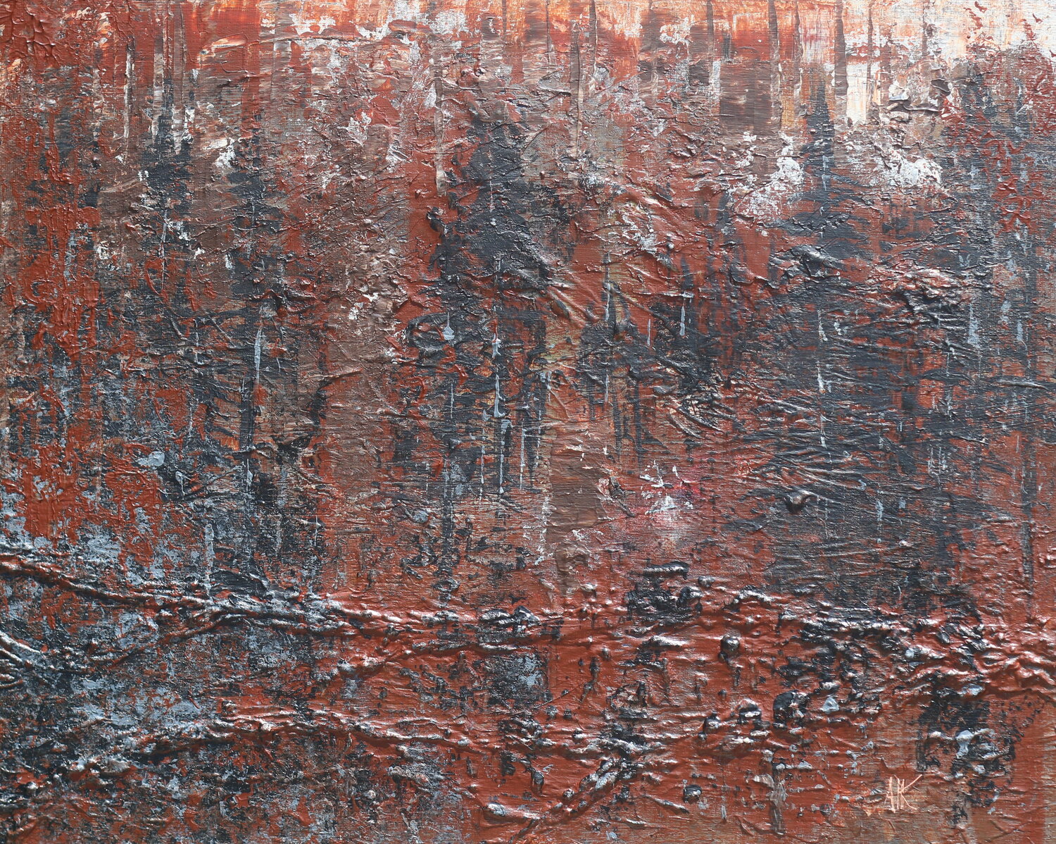 A Lost Forest Antoine Khanji Original painting for sale