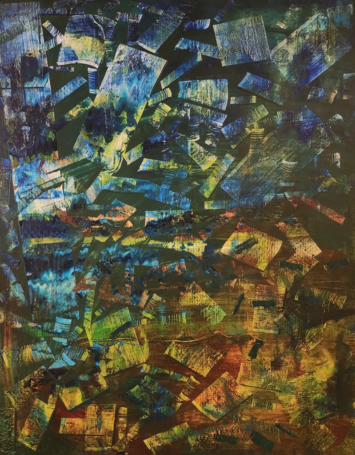 Bits and Pieces Antoine Khanji Original painting for sale