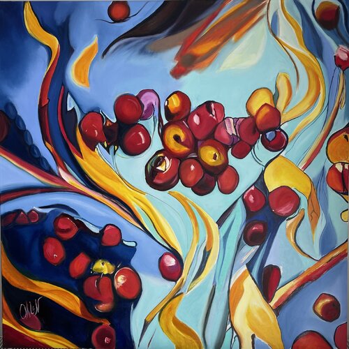 The Blossoming of My Beliefs by Olga McNamara Biennale Artist, Painting for Sale on Select