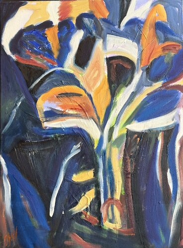 Night bouquet by Olga McNamara Biennale Artist, Painting for Sale on Select