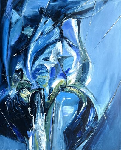 Iris V - Equilibrium by Olga McNamara Biennale Artist, Painting for Sale on Select