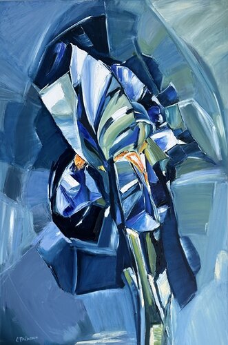 Sovereign Iris (Iris Series) by Olga McNamara Biennale Artist, Painting for Sale on Select