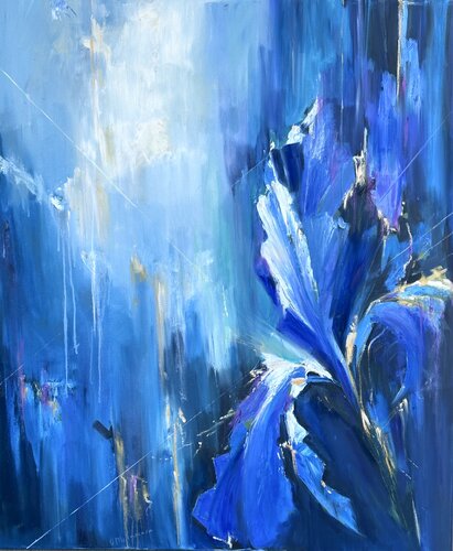 Sapphire Silence by Olga McNamara Biennale Artist, Painting for Sale on Select