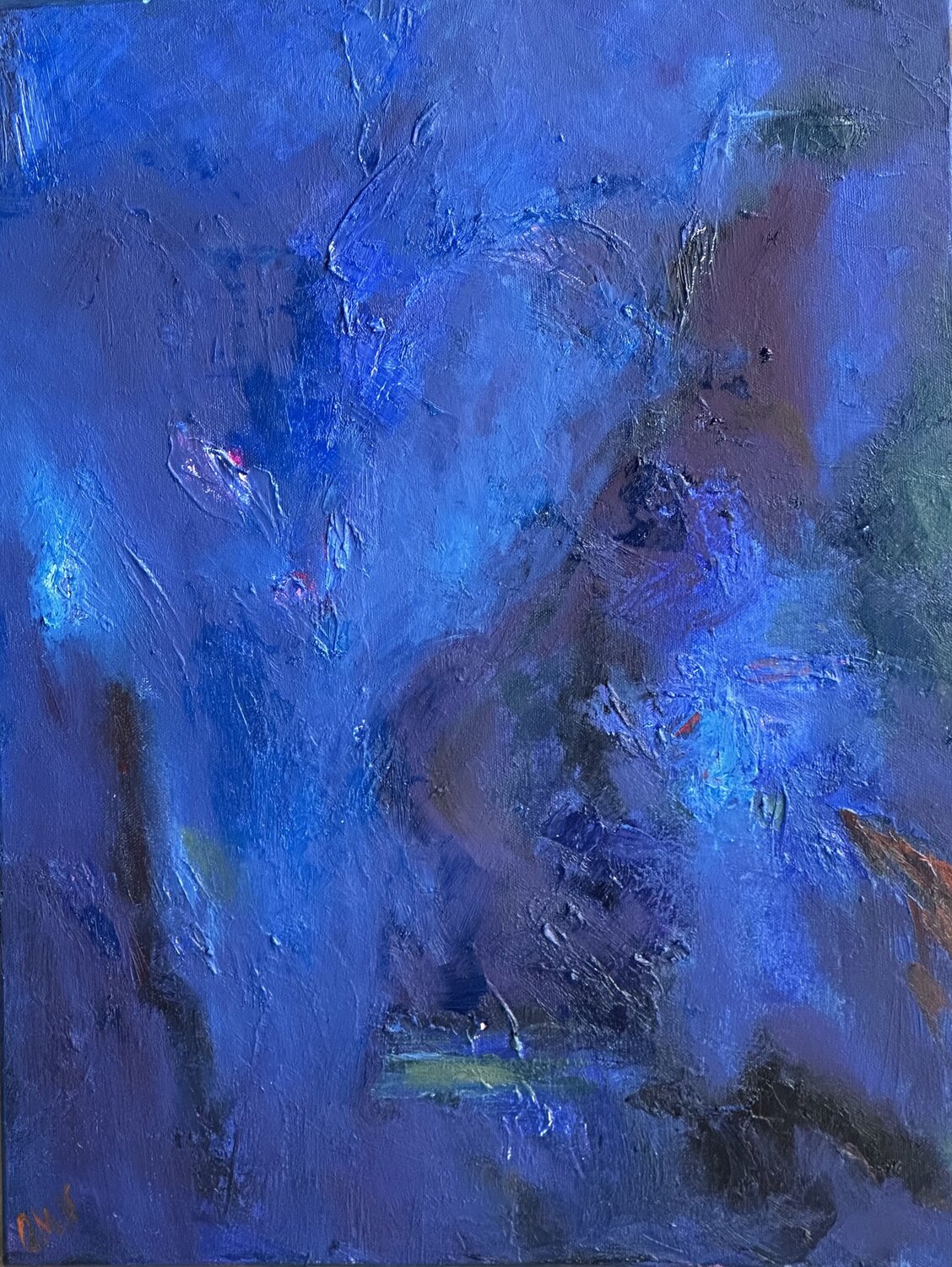 Night bouquet Olga McNamara Biennale Artist Original painting for sale