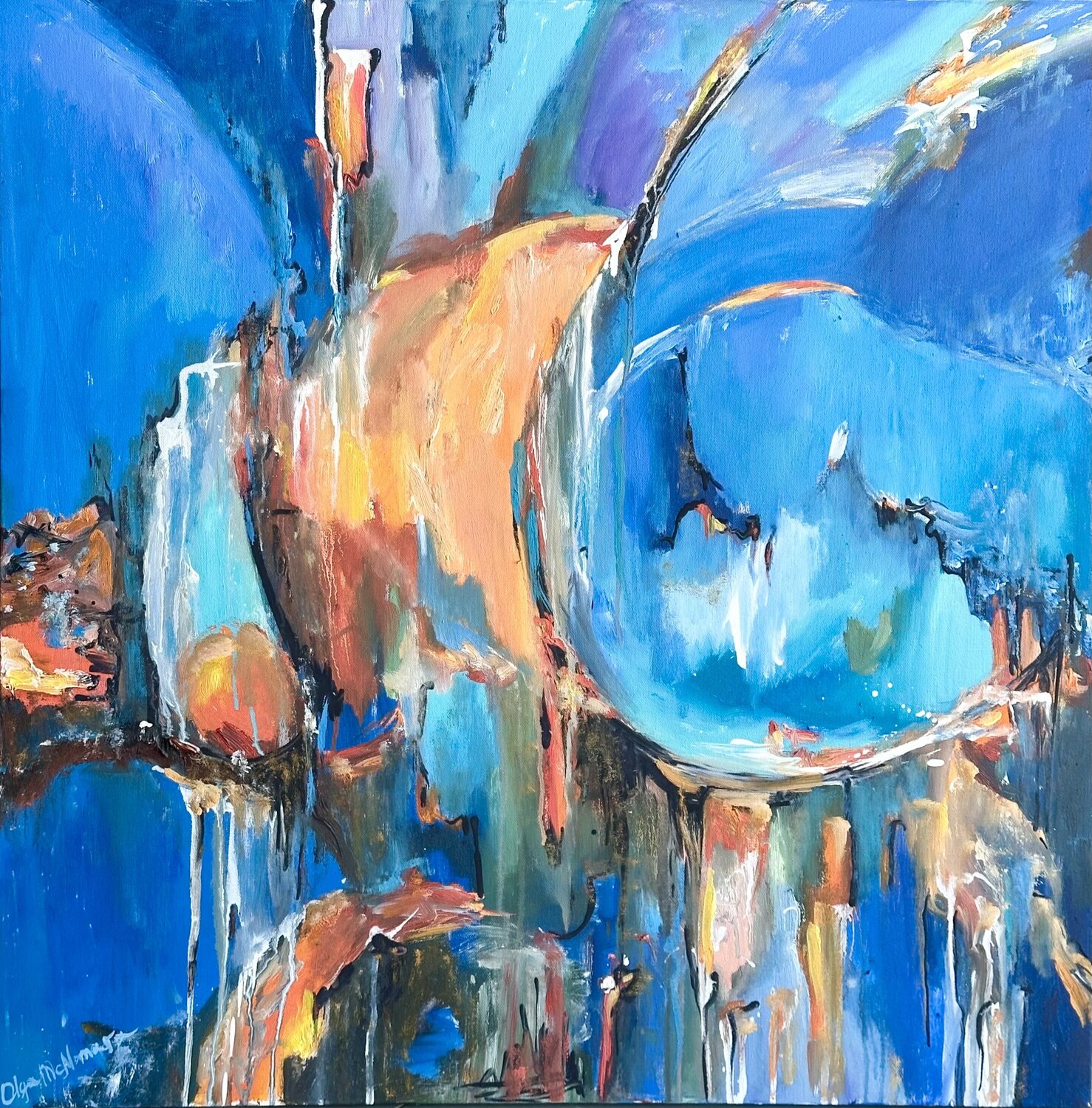 Ethereal Reverie Olga McNamara Biennale Artist Original painting for sale