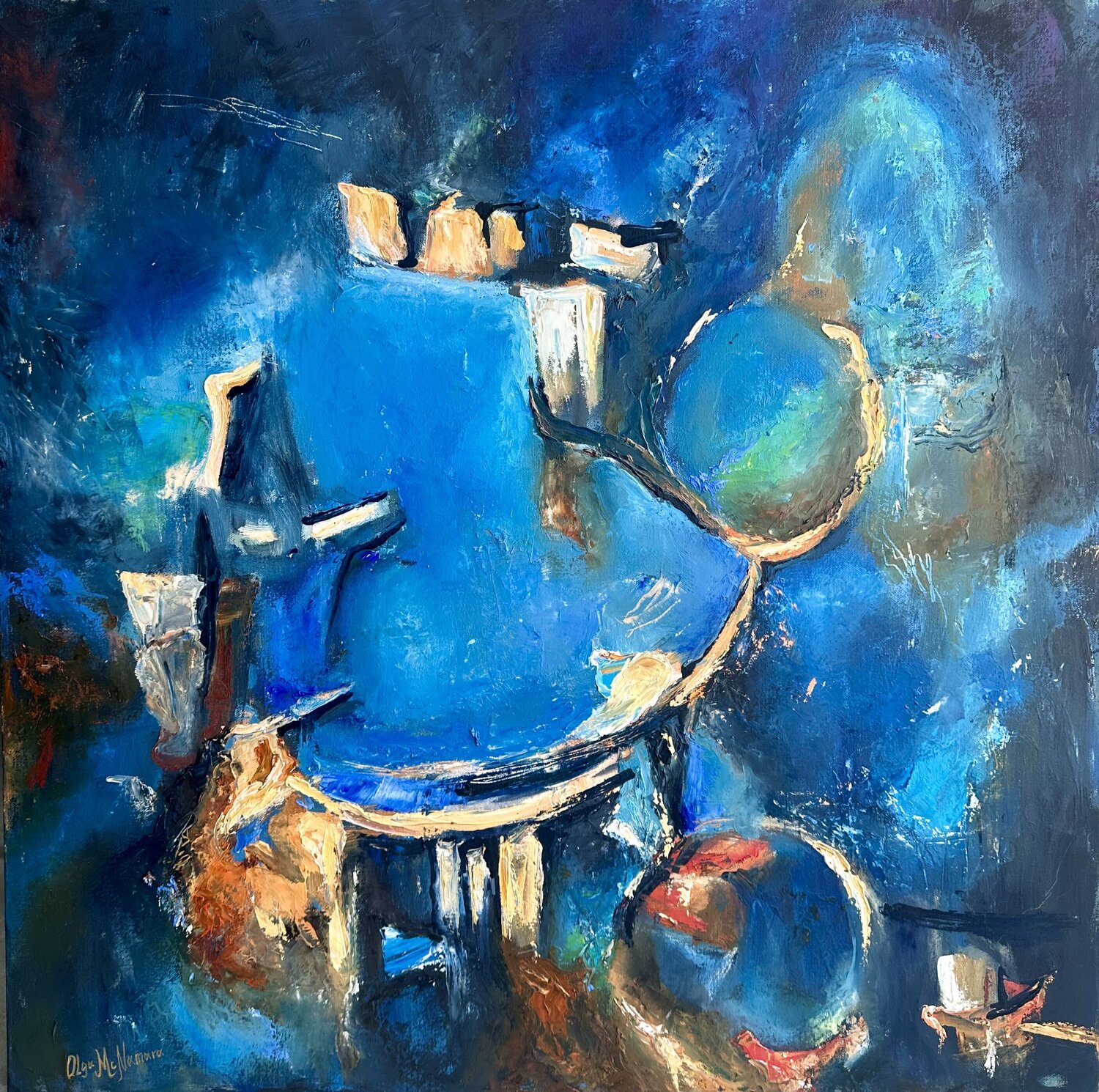Ethereal Equilibrium Olga McNamara Biennale Artist Original painting for sale