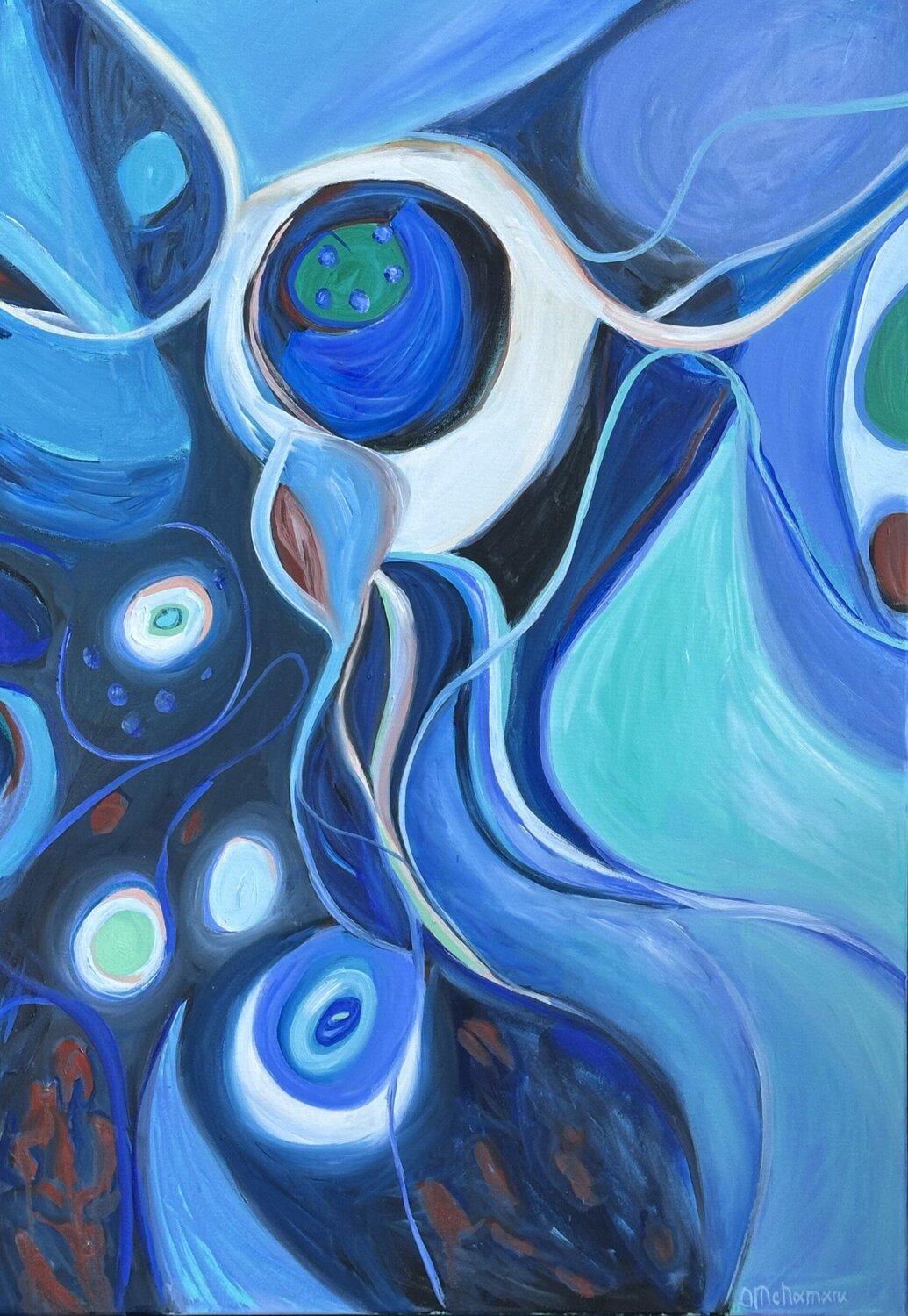 Within Olga McNamara Biennale Artist Original painting for sale