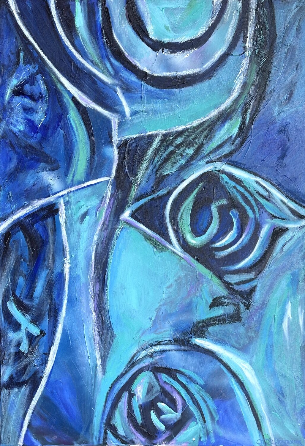 The Turning Point Olga McNamara Biennale Artist Original painting for sale
