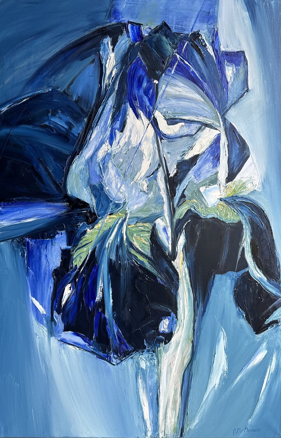 Iris II - Depth Olga McNamara Biennale Artist Original painting for sale