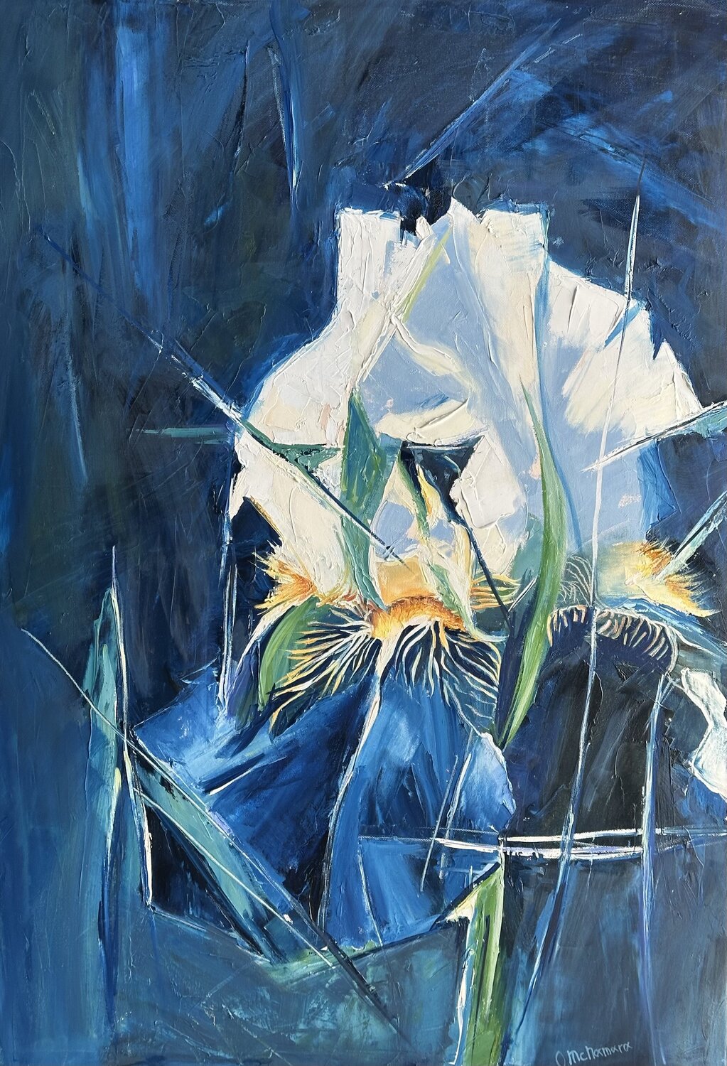 Iris IX - RADIANCE Olga McNamara Biennale Artist Original painting for sale