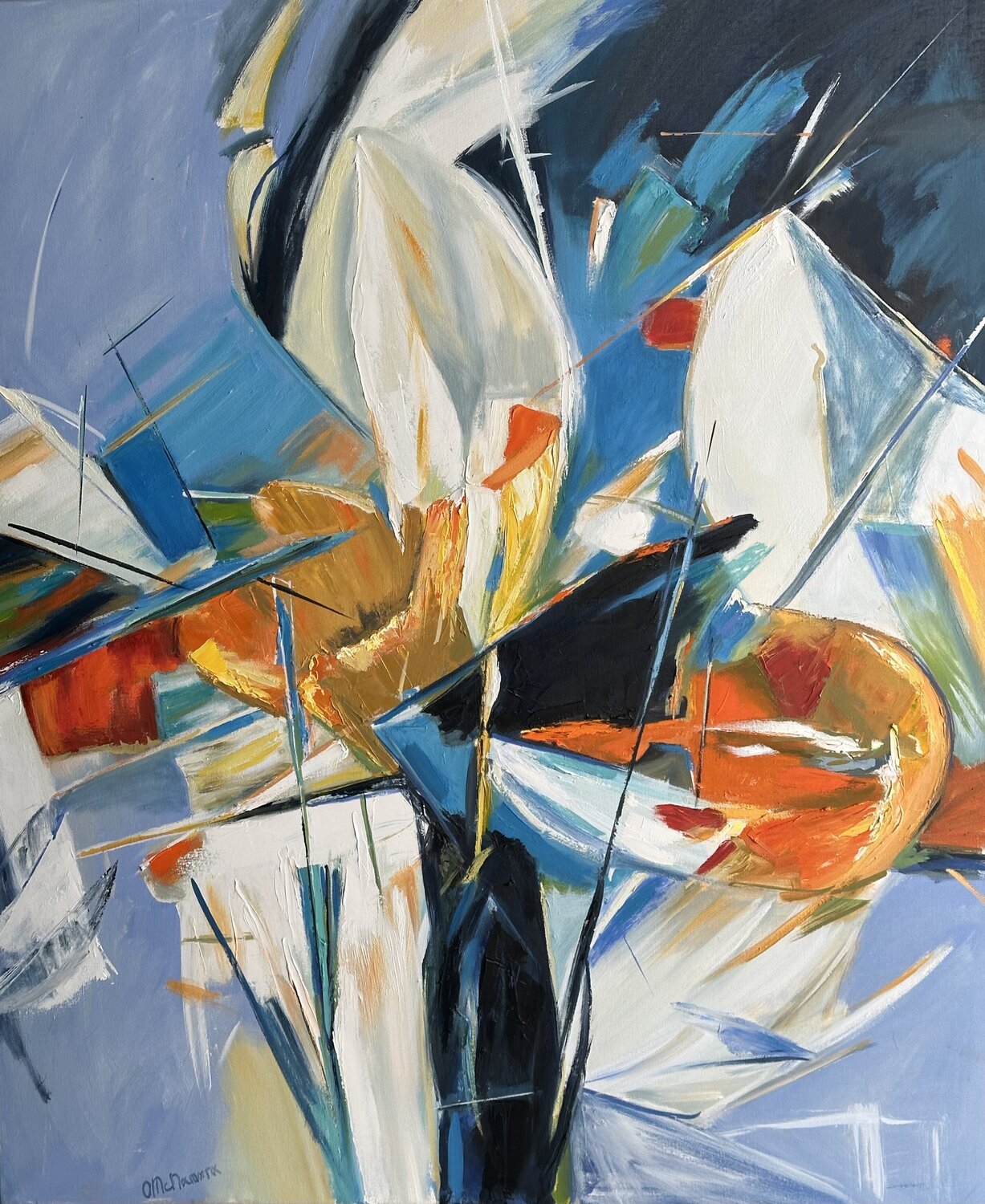 Glass Heart Olga McNamara Biennale Artist Original painting for sale