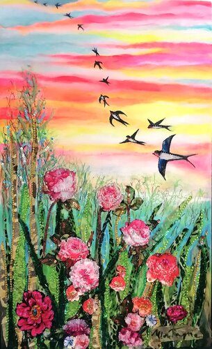 Rondini by Mara Montagna, Painting for Sale on Select