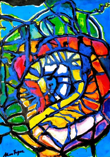 Tra le spire by Mara Montagna, Painting for Sale on Select