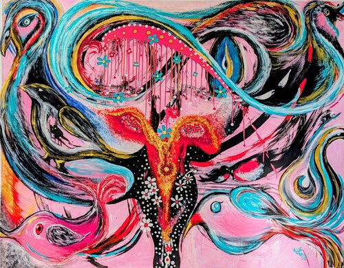 Rebirth of Color by Lena Zwetik, Painting for Sale on Select