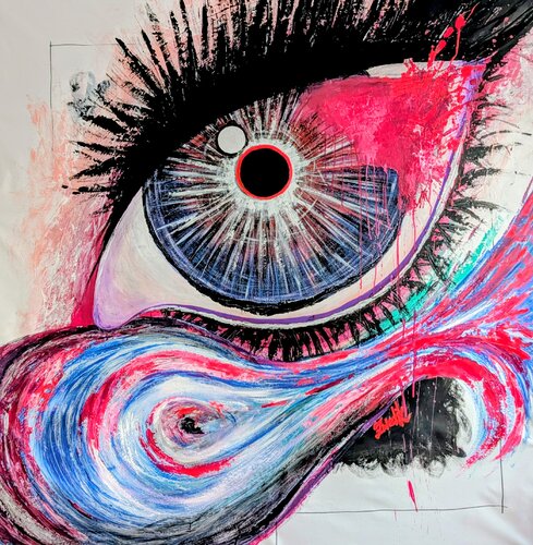 The Watching Flow by Lena Zwetik, Painting for Sale on Select