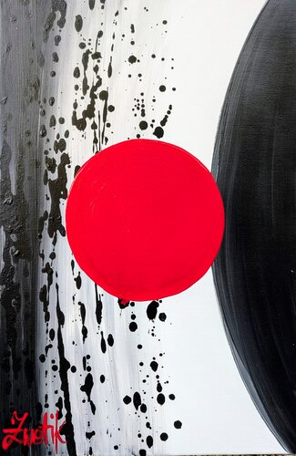 The Red Intention by Lena Zwetik, Painting for Sale on Select