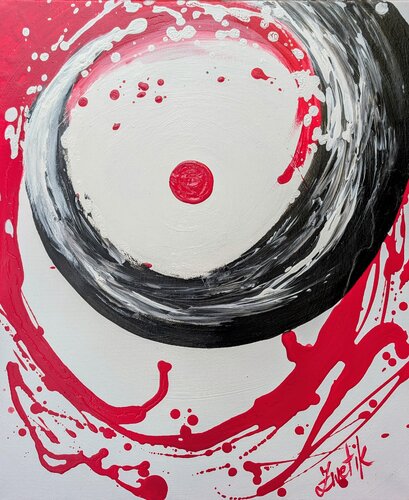 Between Resistance and Goal by Lena Zwetik, Painting for Sale on Select