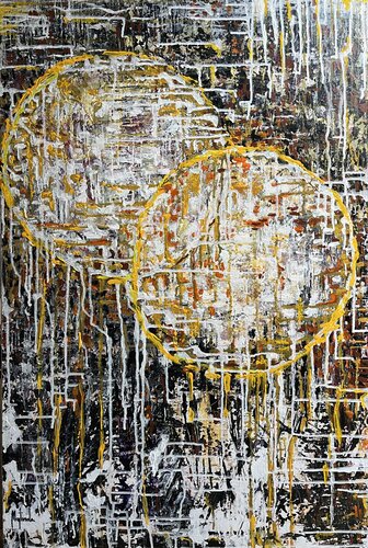 Vibrazioni lunari by Majlinda Lopa, Painting for Sale on Select