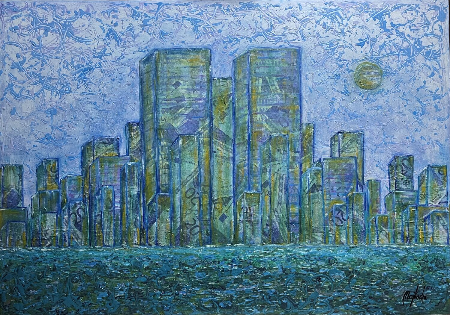 Valori in bilico Majlinda Lopa Original painting for sale