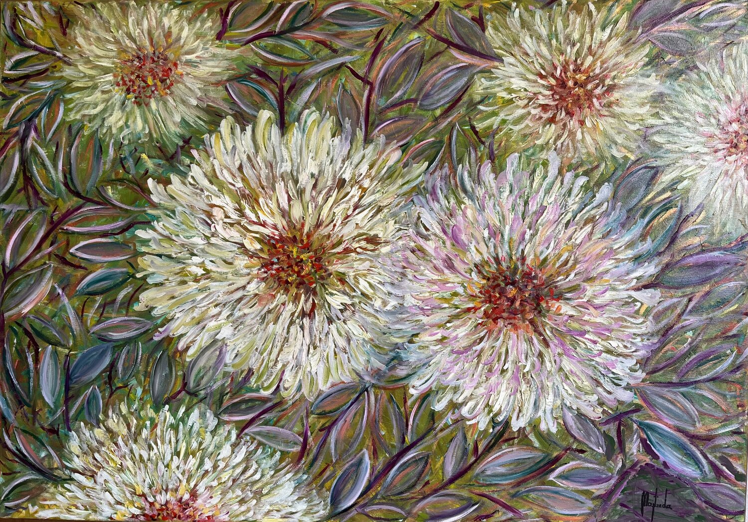 Floreale Majlinda Lopa Original painting for sale
