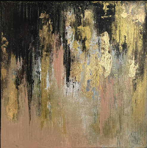Golden Society by Julija Saler, Painting for Sale on Select
